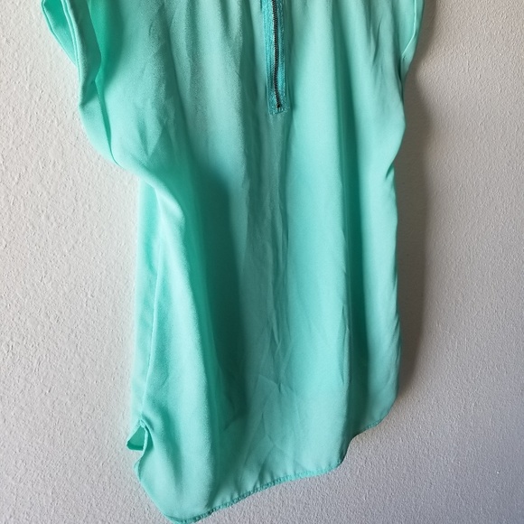 Pink Rose Tops Nwt Mint Green Blouse Short Sleeves Poshmark